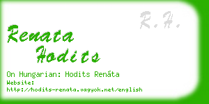 renata hodits business card